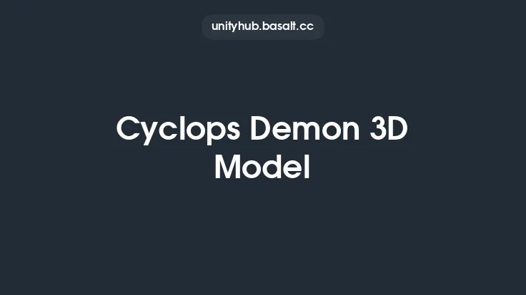 Cyclops Demon 3D Model Thumbnail