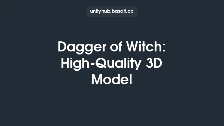 Dagger of Witch: High-Quality 3D Model Thumbnail