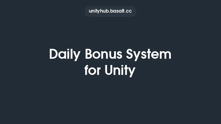 Daily Bonus System for Unity Thumbnail
