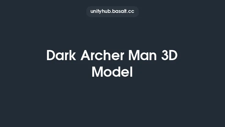 Dark Archer Man 3D Model Thumbnail