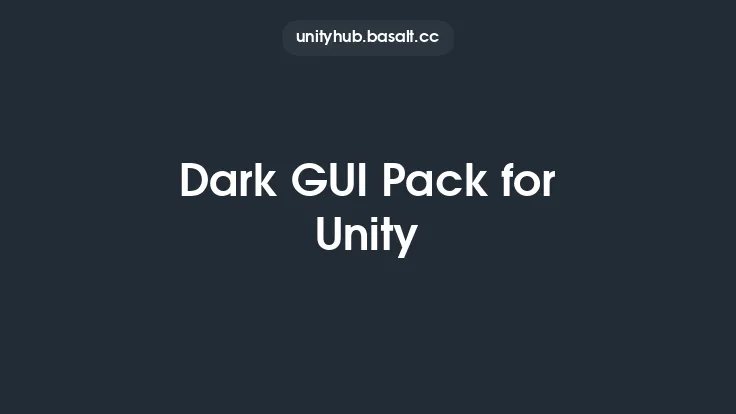 Dark GUI Pack for Unity Thumbnail