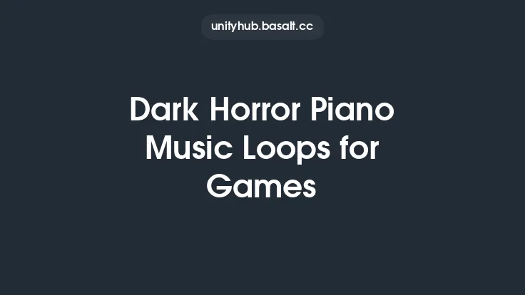 Dark Horror Piano Music Loops for Games Thumbnail