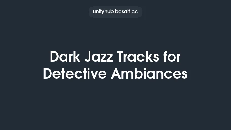 Dark Jazz Tracks for Detective Ambiances Thumbnail