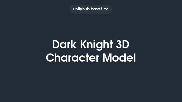 Dark Knight 3D Character Model Thumbnail