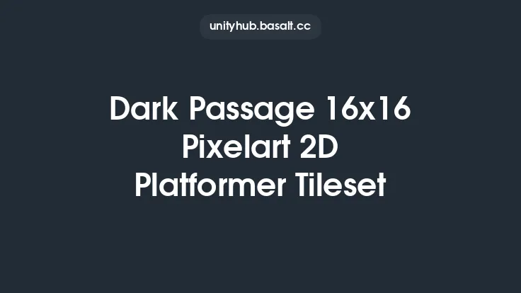 Dark Passage 16x16 Pixelart 2D Platformer Tileset Thumbnail