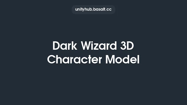 Dark Wizard 3D Character Model Thumbnail