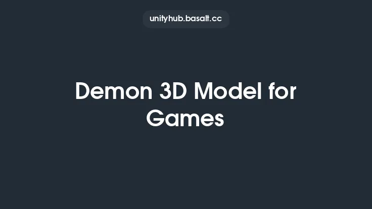 Demon 3D Model for Games Thumbnail