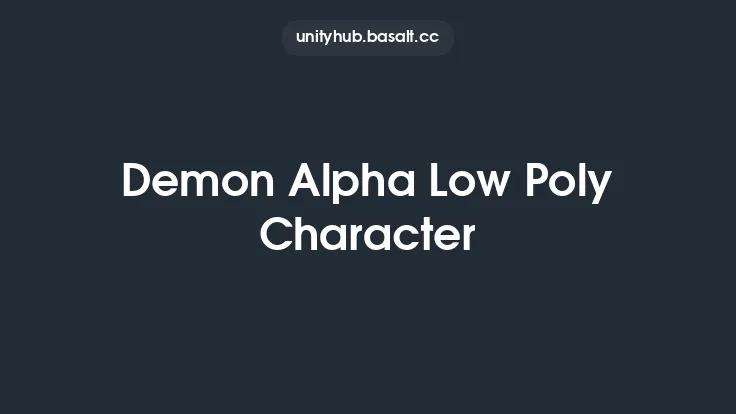 Demon Alpha Low Poly Character Thumbnail