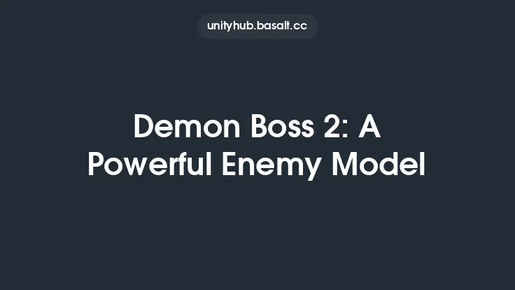 Demon Boss 2: A Powerful Enemy Model Thumbnail