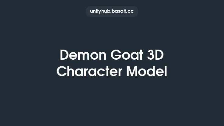 Demon Goat 3D Character Model Thumbnail