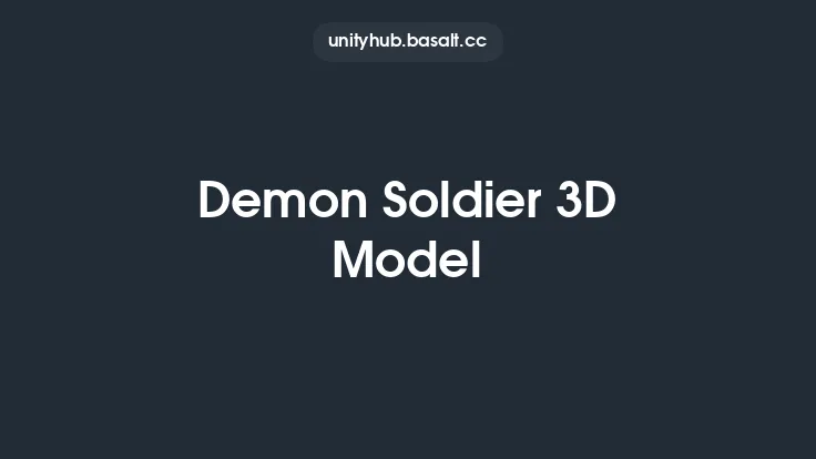 Demon Soldier 3D Model Thumbnail