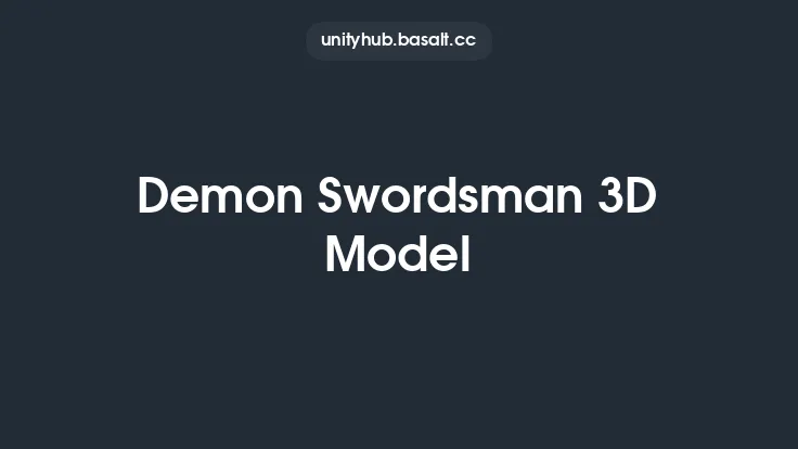 Demon Swordsman 3D Model Thumbnail