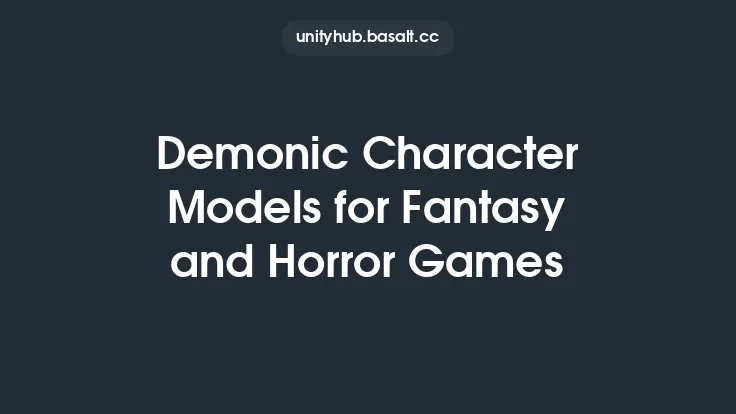 Demonic Character Models for Fantasy and Horror Games Thumbnail