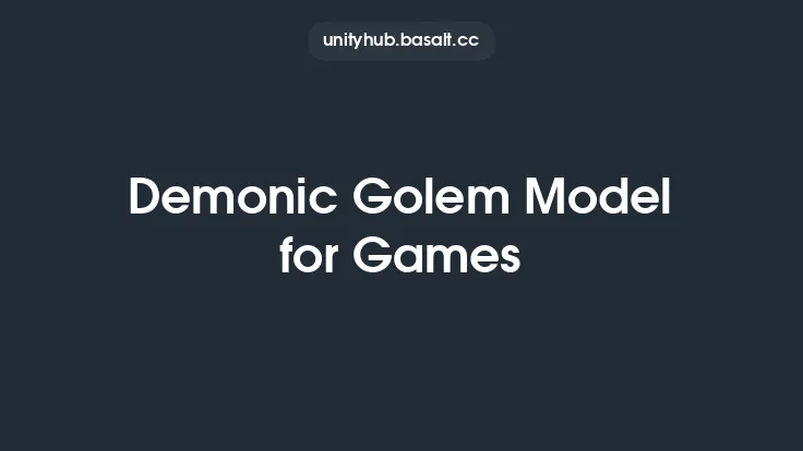 Demonic Golem Model for Games Thumbnail