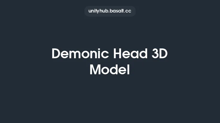 Demonic Head 3D Model Thumbnail