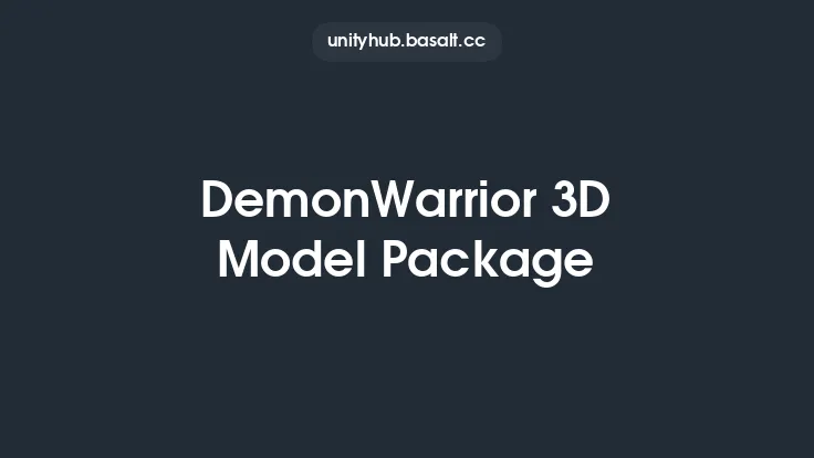 DemonWarrior 3D Model Package Thumbnail