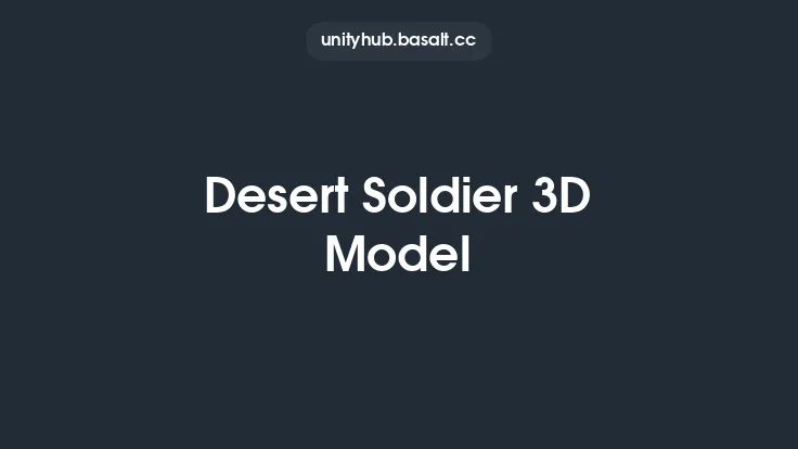 Desert Soldier 3D Model Thumbnail