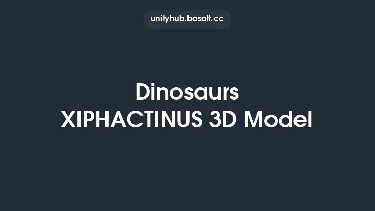Dinosaurs XIPHACTINUS 3D Model Thumbnail