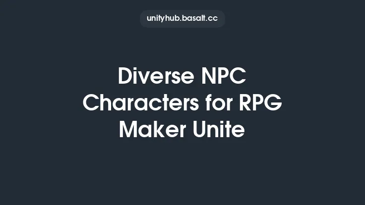 Diverse NPC Characters for RPG Maker Unite Thumbnail