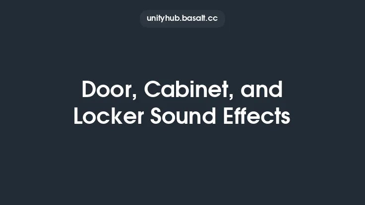 Door, Cabinet, and Locker Sound Effects Thumbnail