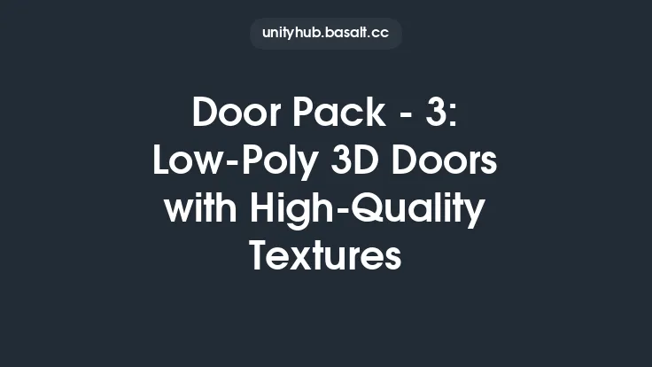 Door Pack - 3: Low-Poly 3D Doors with High-Quality Textures Thumbnail