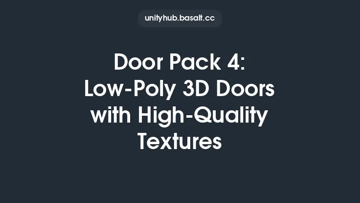 Door Pack 4: Low-Poly 3D Doors with High-Quality Textures Thumbnail