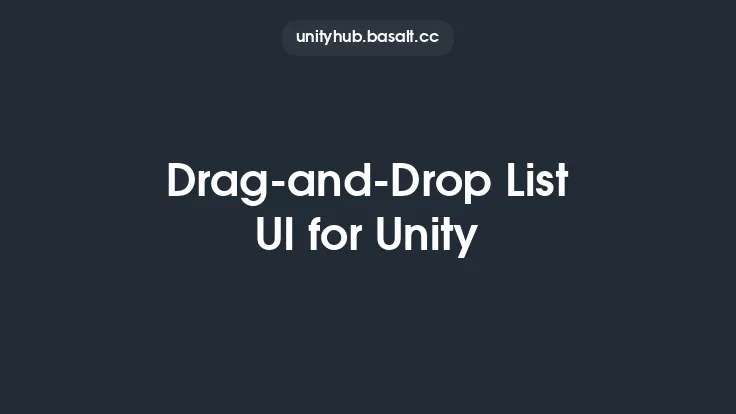 Drag-and-Drop List UI for Unity Thumbnail