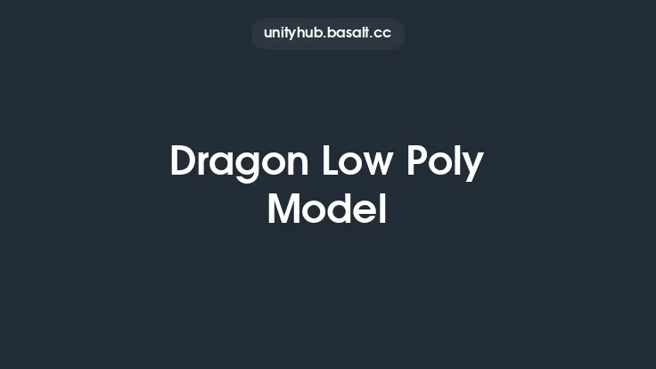 Dragon Low Poly Model Thumbnail