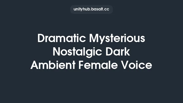 Dramatic Mysterious Nostalgic Dark Ambient Female Voice Thumbnail