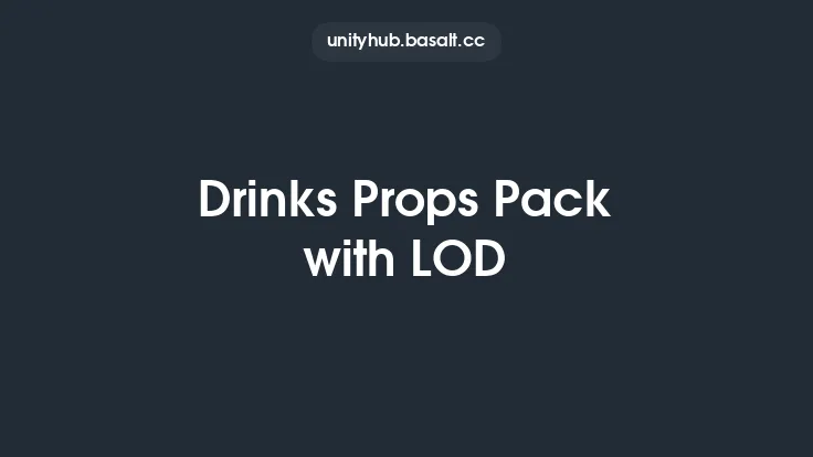 Drinks Props Pack with LOD Thumbnail