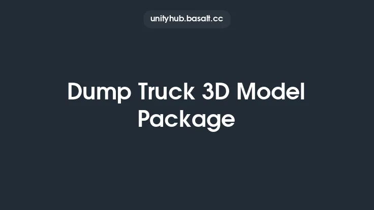 Dump Truck 3D Model Package Thumbnail