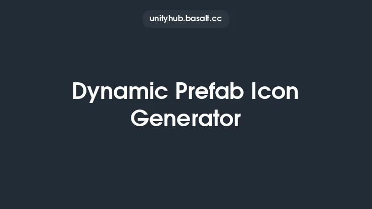 Dynamic Prefab Icon Generator Thumbnail