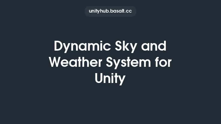 Dynamic Sky and Weather System for Unity Thumbnail