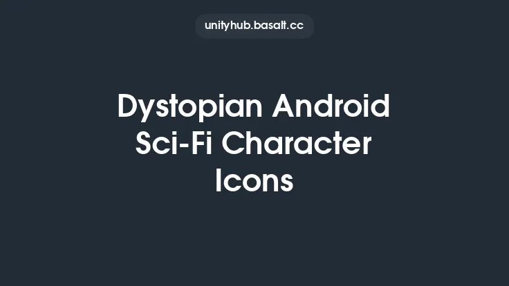 Dystopian Android Sci-Fi Character Icons Thumbnail