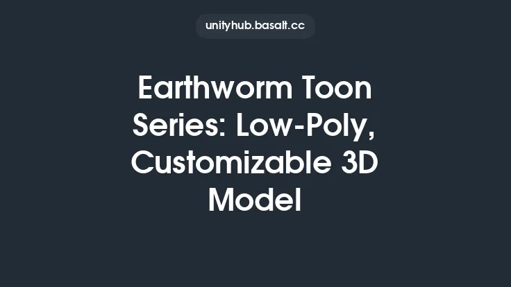 Earthworm Toon Series: Low-Poly, Customizable 3D Model Thumbnail