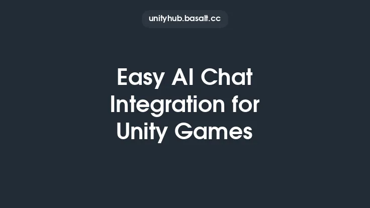 Easy AI Chat Integration for Unity Games Thumbnail