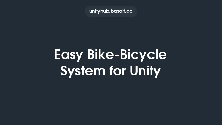 Easy Bike-Bicycle System for Unity Thumbnail