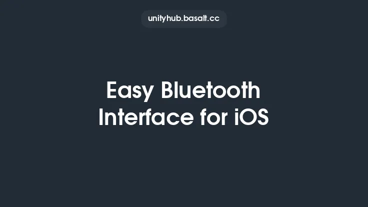 Easy Bluetooth Interface for iOS Thumbnail