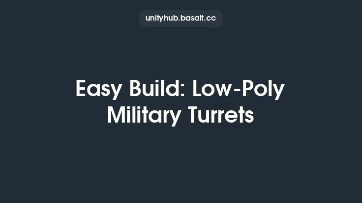 Easy Build: Low-Poly Military Turrets Thumbnail