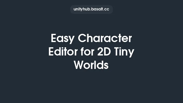 Easy Character Editor for 2D Tiny Worlds Thumbnail