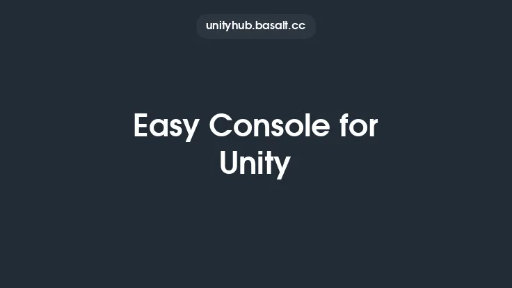 Easy Console for Unity Thumbnail
