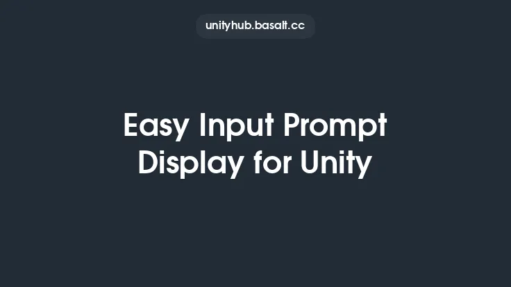 Easy Input Prompt Display for Unity Thumbnail