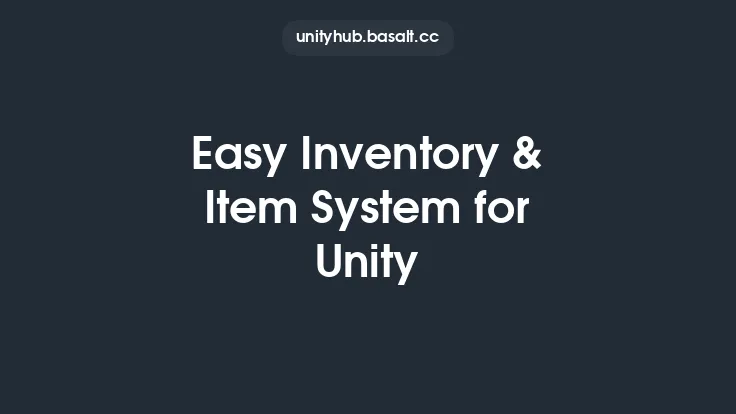 Easy Inventory & Item System for Unity Thumbnail
