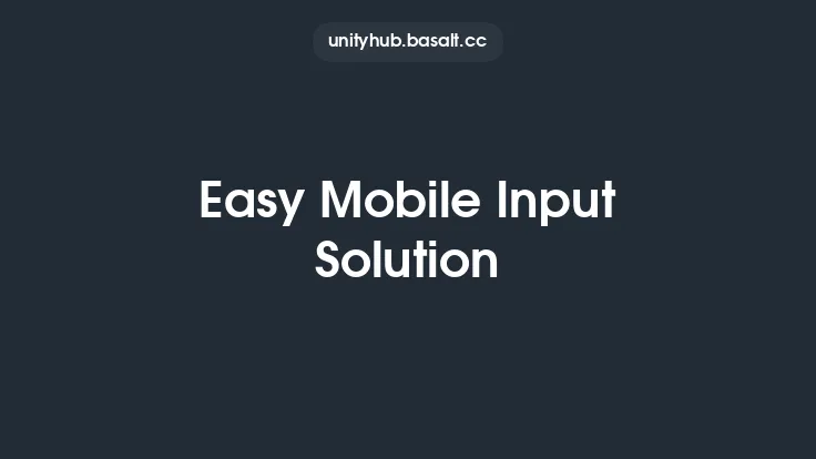 Easy Mobile Input Solution Thumbnail