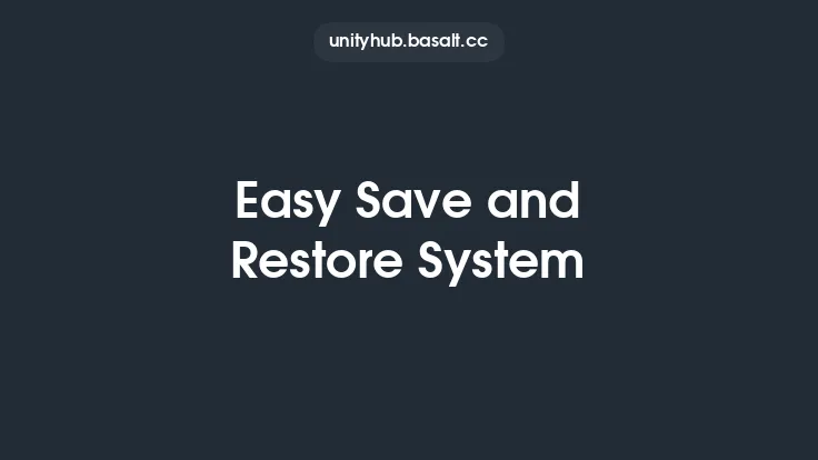 Easy Save and Restore System Thumbnail
