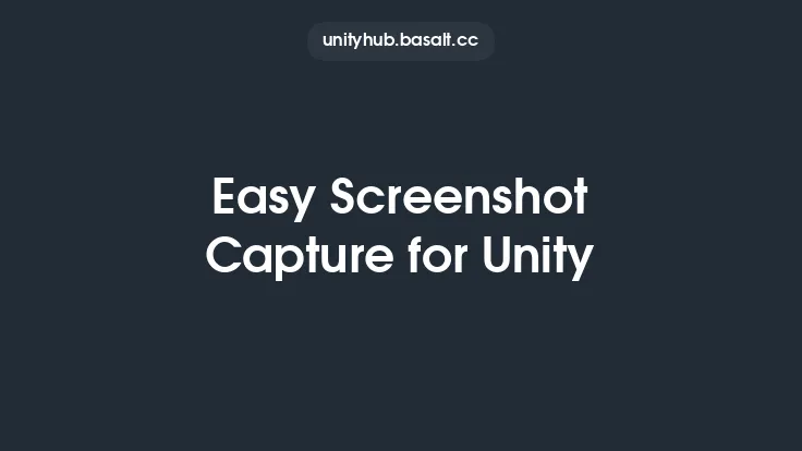 Easy Screenshot Capture for Unity Thumbnail