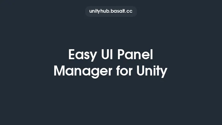Easy UI Panel Manager for Unity Thumbnail