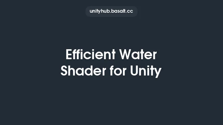 Efficient Water Shader for Unity Thumbnail