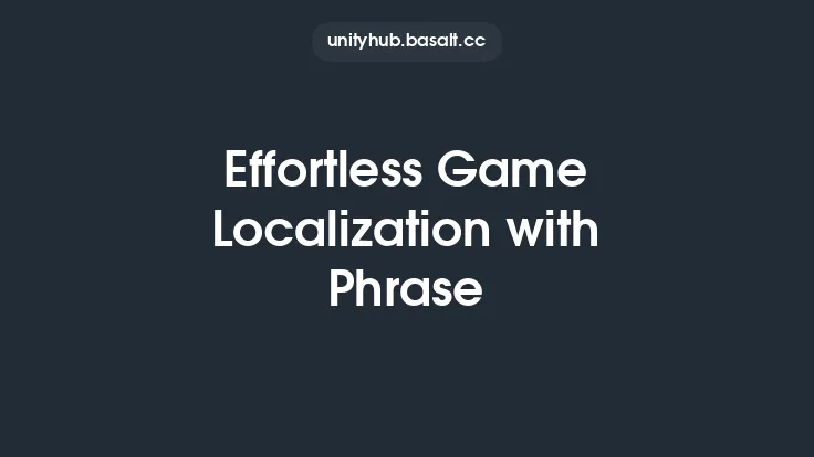 Effortless Game Localization with Phrase Thumbnail