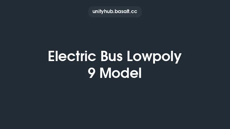 Electric Bus Lowpoly 9 Model Thumbnail